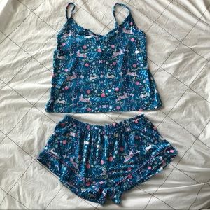 Chelsea Peers Ditsy Unicorn Cami And Shorts Pyjama